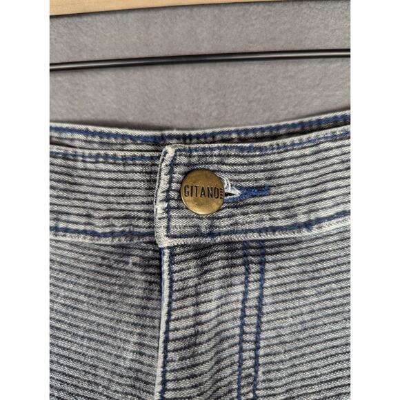 Vintage Gitano Jeans Womens 32 18W High Rise Mom Blue Gray Two Tone - Picture 4 of 10